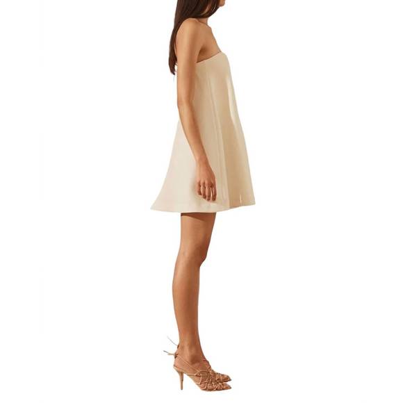 NEW SHONA JOY amura strapless mini dress in cream - Picture 4 of 7